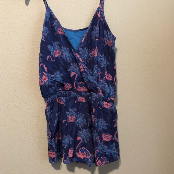 Nwt tipsy elves reversible flamingo romper - Picture 3 of 3